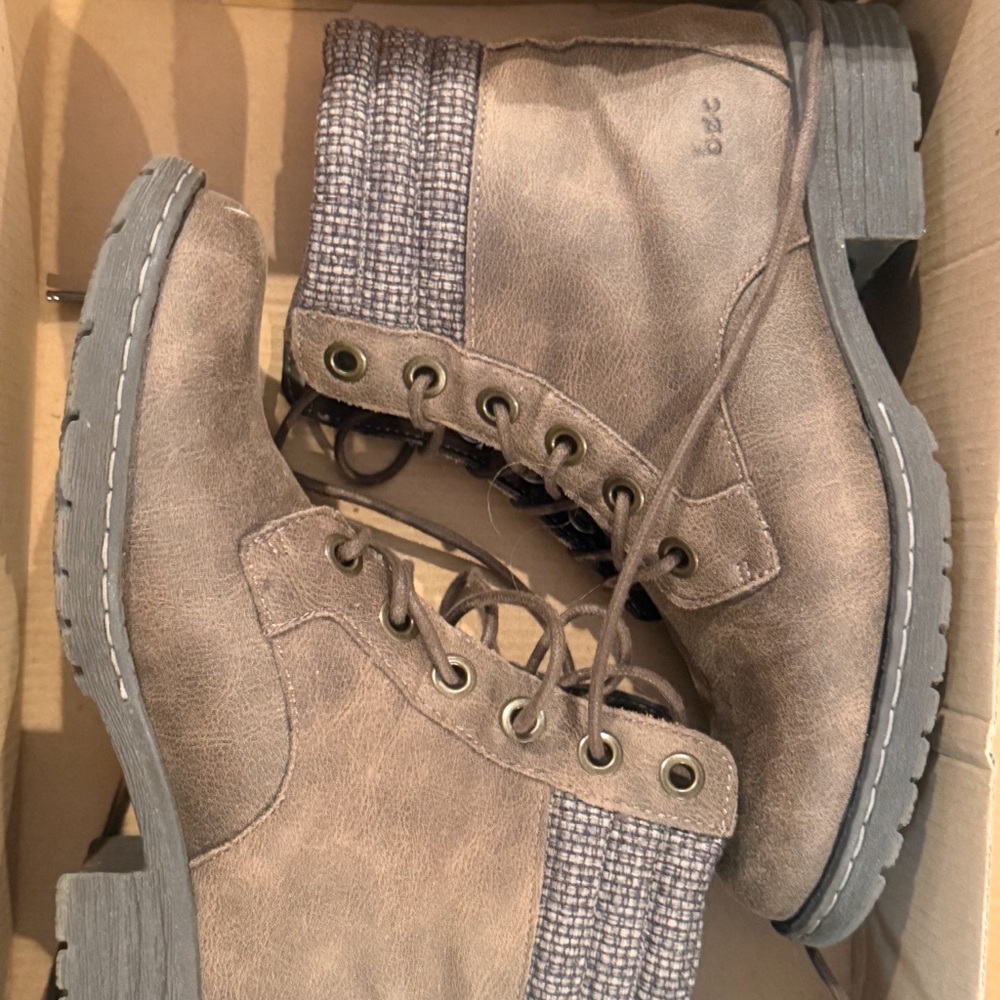 boc Gray and Blue Ankle Boots